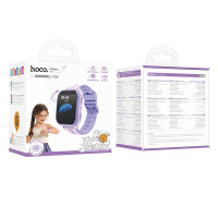 Дитячий годинник Hoco Y108 4G (Підтримка дзвінка) PURPLE
