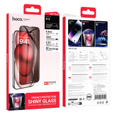 Захисне скло Hoco Unbounded series 3D curved surface anti-spy tempered iPhone 15 (A37 Plus)