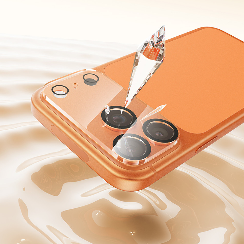 Захисне скло на камеру Hoco 3D all-inclusive night shooting circle lens iPhone 17 Pro (G13) (1шт)