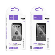 Захисне скло на камеру Hoco Armor metal frame lens iPhone 17 Pro (V16) (1шт)