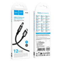 Кабель живлення для роутера та модему Hoco X129 Advantage 12V Type-C to DC5.5