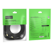Кабель мережевий патч-корд для інтернету Hoco US07 General pure copper flat network cable 10m