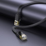 Кабель мережевий патч-корд для інтернету Hoco US07 General pure copper flat network cable 5m