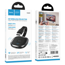 Перехідник (медіаплеєр) Hoco UA45 HDMI (HDTV) male to Type-C female 60Hz