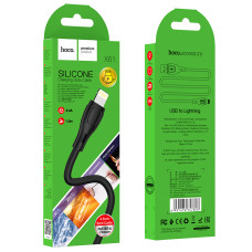 Data Cable Hoco X61 Ultimate silicone Lightning 2.4A 1m