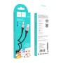 Data Cable Hoco X72 Creator silicone Lightning 2.4A 1m