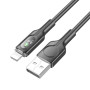 Data Cable Hoco U120 Transparent explore Lightning 2.4A 1.2m
