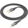 Data Cable Hoco U121 Gold standard Lightning 2.4A 1.2m