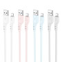 Data Cable Hoco X97 Crystal color silicone Lightning 2.4A 1m