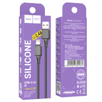 Data Cable Hoco X101 Assistant silicone Lightning 2.4A 1m