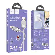 Data Cable Hoco U132 Beijing Lightning 2.4A 1.2m