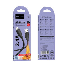 Data Cable Hoco X124 Bien silicone Lightning 2.4A 1m
