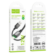 Data Cable Hoco X127 Exceed Lightning 12W 1m