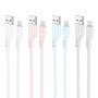 Data Cable Hoco X97 Crystal color silicone Micro 2.4A 1m