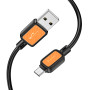 Data Cable Hoco X108 Benefit silicone Micro 2.4A 1m