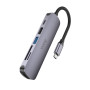 USB-C HUB Hoco HB28 multifunction converter (Type-C to HDTV+USB3.0+USB2.0+SF+TF+PD)