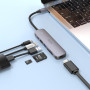 USB-C HUB Hoco HB28 multifunction converter (Type-C to HDTV+USB3.0+USB2.0+SF+TF+PD)