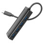 USB-C HUB Hoco HB41 Easy safety 4-in-1 (Type-C to USB3.0*4) 0.2m