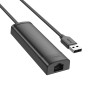 USB HUB Hoco HB42 Easy safety 4-in-1 Ethernet (USB to USB2.0*3+RJ45) 100 Mbps 1.2m