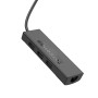 USB HUB Hoco HB42 Easy safety 4-in-1 Ethernet (USB to USB2.0*3+RJ45) 100 Mbps 1.2m