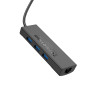 USB HUB Hoco HB42 Easy safety 4-in-1 Gigabit Ethernet (USB to USB3.0*3+RJ45) 1.2m