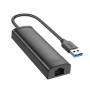 USB HUB Hoco HB42 Easy safety 4-in-1 Gigabit Ethernet (USB to USB3.0*3+RJ45) 0.2m