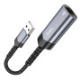 Перехідник OTG Hoco UA26 USB male to RJ45 female (100 Mbps)