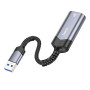 Перехідник OTG Hoco UA26 USB male to RJ45 female (1000 Mbps)