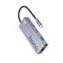 USB-C HUB Hoco HB52 Wow 8in1 multi-function (Type-C to HDTV+RJ45+SD,TF+PD+Type-C3.0+USB3.0*2)