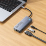 USB-C HUB Hoco HB52 Wow 8in1 multi-function (Type-C to HDTV+RJ45+SD,TF+PD+Type-C3.0+USB3.0*2)