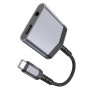 Перехідник Hoco LS39 Type-C male to Type-C+3.5mm female