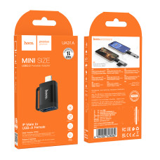 Перехідник OTG Hoco UA31A Lightning male to USB female