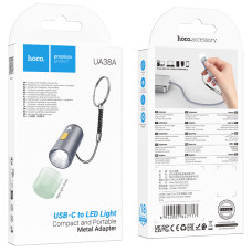 Перехідник Hoco UA38A Type-C to LED light