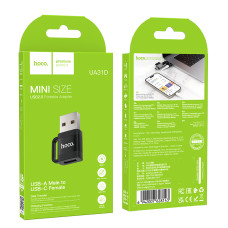 Перехідник OTG Hoco UA31D USB male to Type-C female 