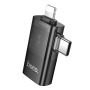 Перехідник OTG Hoco UA36E 2in1 Lightning+Type-C male to USB female