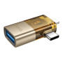 Перехідник OTG Hoco UA36E 2in1 Lightning+Type-C male to USB female