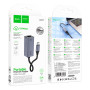 Перехідник Hoco UA37 Type-C to RJ45 ethernet (1000 Mbps)