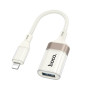 Перехідник OTG Hoco UA39 Crystal USB female to Lightning male
