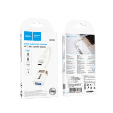 Перехідник OTG Hoco UA39A Crystal Type-C male to USB3.0 female