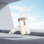 Перехідник OTG Hoco UA41B Crystal Type-C male to RJ45 female (100 mbps)