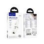 Перехідник OTG Hoco UA41B Crystal Type-C male to RJ45 female (100 mbps)