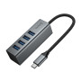 USB-C HUB Hoco HB1C 4in1 (Type-C to USB3.0*4)