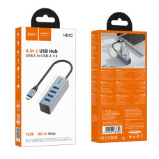 USB-C HUB Hoco HB1C 4in1 (Type-C to USB3.0*4)