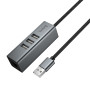 USB HUB Hoco HB1D 4in1 (USB to USB2.0*3+RJ45)