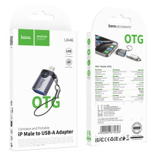 Перехідник OTG Hoco UA46 Victory Lightning male to USB female