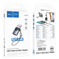 Перехідник OTG Hoco UA46B Victory USB3.0 male to Type-C female
