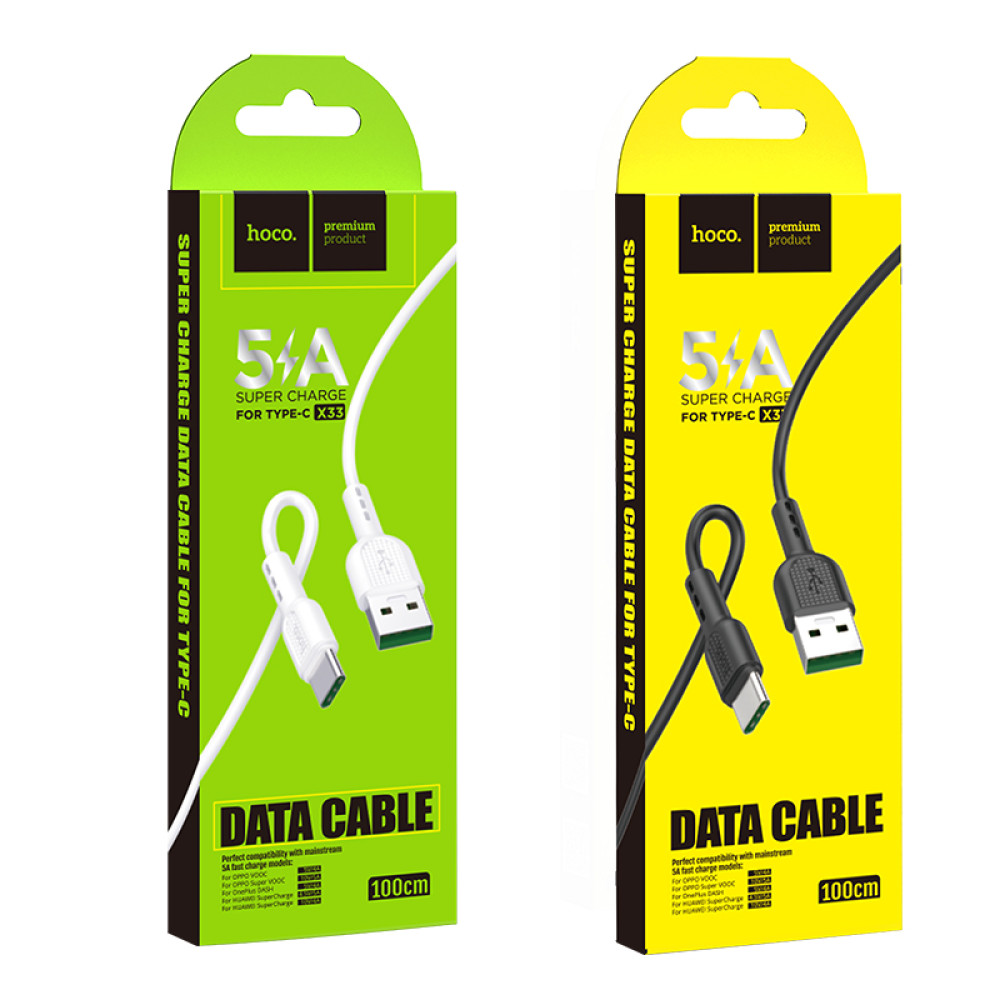 Data Cable Hoco X33 Surge Type-C 5A 1m