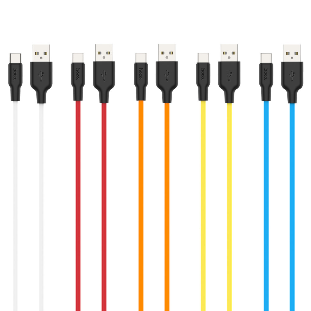 Data Cable Hoco X21+ Silicon Type-C 3A 1m