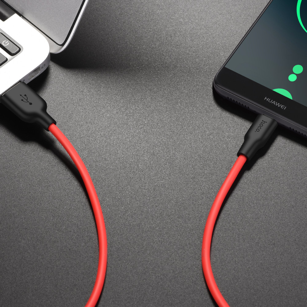 Data Cable Hoco X21+ Silicon Type-C 3A 1m