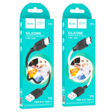 Data Cable Hoco X90 Cool silicone Type-C 3A 1m